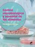 C ontrol. microbiológico y sensorial de los alimentos