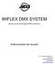 WIFLEX DMX SYSTEM. Instrucciones de usuario. Sistema transmisor/receptor DMX inalámbrico