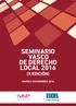 SEMINARIO VASCO DE DERECHO LOCAL 2016 (X EDICIÓN)
