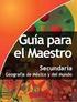 GEOGRAFÍA. de México y del mundo. Libro para el maestro. 1er Grado Volumen II