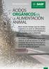 Ácidos orgánicos en. animal. la alimentación