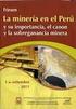 Importancia de la Minería en el Perú. Importancia de la Minería en el Perú