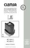 CLEMSA AC 424 C AC 824 C. Edición Provisional ELECTROMECÁNICOS P A R A P U E R T A S C O R R E D E R A S MANUAL TÉCNICO.