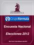Encuesta Nacional. Elecciones 2012
