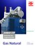 AMBAR-CHP. Sistemas de Cogeneración. Gas Natural. Proyectos: de 64 kwe a 52 MWe de 94 kwt a 44 MWt