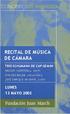 RECITAL DE MÚSICA DE CÁMARA TRÍO SCHUMANN DE CAP GEMINI