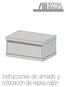 Instrucciones de armado y colocación de repisa cajón