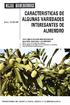 CARACTERISTICAS DE ALGUNAS VARIEDADES INTERESANTES DE ALMENDRO