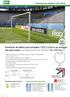 Porterías de fútbol para estadios 7,32 x 2,44 m en manguitos para suelo con suspensión de red libre EN 748 -Tipo 1