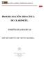 PROGRAMACIÓN DIDACTICA DE CLARINETE.