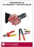 HERRAMIENTAS DE PRENSAR Y CORTAR CABLES