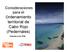 Consideraciones para el Ordenamiento. territorial de. (Pedernales) Yolanda León, PhD