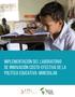 Implementación del Laboratorio de Innovación Costo-Efectiva de la Política Educativa: MineduLAB