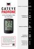 CATEYE PADRONE CYCLOCOMPUTER CC-PA100W. Instalar el computador. Configurar el computador. Iniciar la medición. Cambiar la configuración
