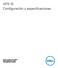 XPS 15 Configuración y especificaciones