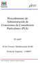 Procedimiento de Administración de Conexiones de Consultorios Particulares (PLS)
