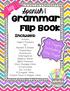Grammar Flip Book. Spanish 1. Includes: