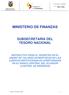 MINISTERIO DE FINANZAS