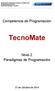 TecnoMate. Competencia de Programación. Nivel 2 Paradigmas de Programación