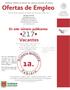Ofertas de Empleo. Vacantes