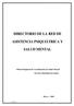 DIRECTORIO DE LA RED DE SALUD MENTAL