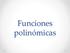 Funciones polinómicas