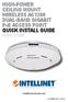 HIGH-POWER CEILING MOUNT WIRELESS AC1200 DUAL-BAND GIGABIT PoE ACCESS POINT QUICK INSTALL GUIDE