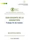 GUÍA DOCENTE DE LA ASIGNATURA Trabajo fin de máster.