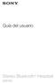 Guía del usuario. Stereo Bluetooth Headset SBH60