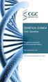 GENÉTICA CLÍNICA. CGC Genetics. Experience the power of clinical genetic testing.  Información para profesionales de la salud