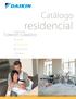 Catálogo. residencial. Todo el año CONFORT CLIMÁTICO. Calefacción. Aire acondicionado. Sistemas aplicados. Refrigeración