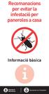 Recomanacions per evitar la infestació per paneroles a casa