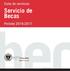 Carta de servicios. Servicio de Becas