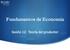 Fundamentos de Economía. Sesión 12: Teoría del productor