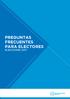 PREGUNTAS FRECUENTES PARA ELECTORES ELECCIONES 2017