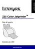 Guía del usuario. Z55 Color Jetprinter. Guía del usuario. Diciembre de