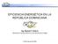 EFICIENCIA ENERGÉTICA EN LA REPÚBLICA DOMINICANA. Ing. Manuel E. Peña G. Gerente de Fuentes Alternas y Uso Racional de Energía