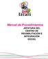 Manual de Procedimientos JEFATURA DEL CENTRO DE REHABILITACIÓN E INTEGRACIÓN SOCIAL