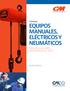 EQUIPOS MANUALES, ELÉCTRICOS Y