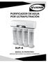 PURIFICADOR DE AGUA POR ULTRAFILTRACIÓN