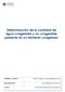 Determinación de la cantidad de agua congelable y no congelable presente en un alimento congelado