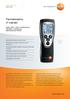 Termómetro (1 canal) We measure it. testo 925 Para mediciones rápidas y fiables en aplicaciones HVAC.  Hoja de datos testo 925