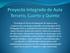 El trabajo de Proyecto Integrado de Aula es una construcción social que responde a los principios de la Pedagogía Activa, en donde reconocemos que