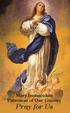 Mary Immaculate Patroness of Our Country Pray for Us