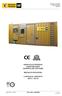 GRUPO ELECTRÓGENO INSONORIZADO CATERPILLAR C32 PGBG SERVICIO PRINCIPAL RPM 400 V - 50 Hz