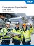 Programa de Capacitación SKF 2017 SKF Sistemas de Confiabilidad