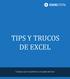 TIPS Y TRUCOS DE EXCEL