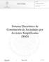 Sistema Electrónico de Constitución de Sociedades por Acciones Simplificadas (SAS)