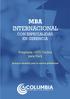 MBA INTERNACIONAL CON ESPECIALIDAD EN GERENCIA