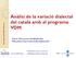 Anàlisi de la variació dialectal del català amb el programa VDM